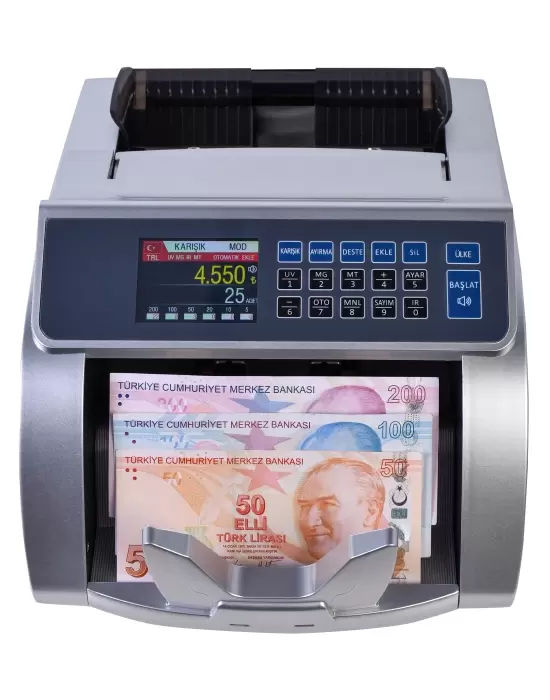 HMS-KAAN TL KARIŞIK SAYIM OFİS TİPİ PARA SAYMA MAKİNESİ (SESLİ KONUŞMA)